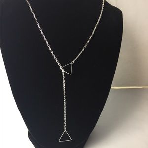 Silver Triangle Necklace